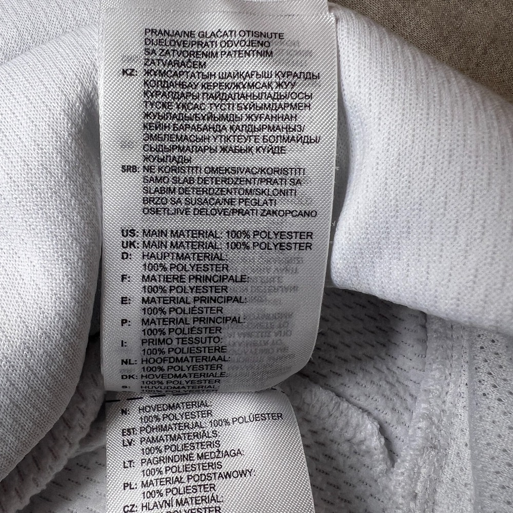 Adidas Climawarm Hoodie Mens XL White Black Big Logo 2010s Retro Sportswear - Picture 9 of 13
